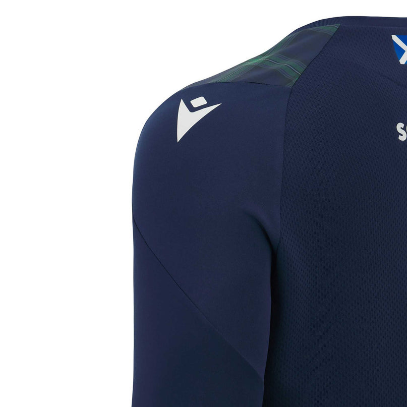 Macron Men's Scotland Rugby Long Sleeve Training Shirt 23/24 | | SRU Macron 23/24 | Absolute Rugby