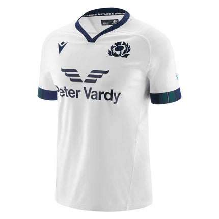 Macron Men's Scotland Rugby Replica Jersey 23/24 - White |Replica Jersey | SRU Macron 23/24 | Absolute Rugby