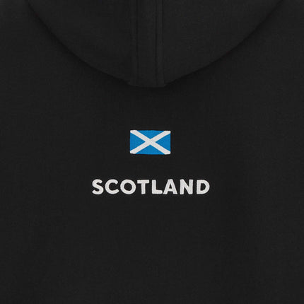 Macron Men's Scotland Rugby Travel Pullover Hoody 23/24 - Black |Hoody | SRU Macron 23/24 | Absolute Rugby