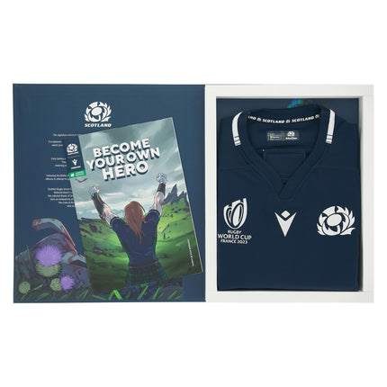 Macron Men's Scotland Rugby World Cup 2023 Body Pro Shirt (Special Edition) |RWC2023 Replica Shirt | SRU Macron RWC2023 | Absolute Rugby