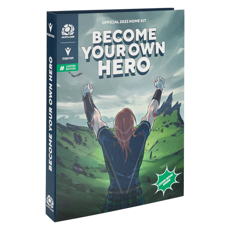 Macron Men's Scotland Rugby World Cup 2023 Body Pro Shirt (Special Edition) |RWC2023 Replica Shirt | SRU Macron RWC2023 | Absolute Rugby