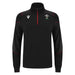Macron Men's Wales Rugby 3D Travel Fleece 23/24 - Black |Outerwear | WRU Macron 23/24 | Absolute Rugby
