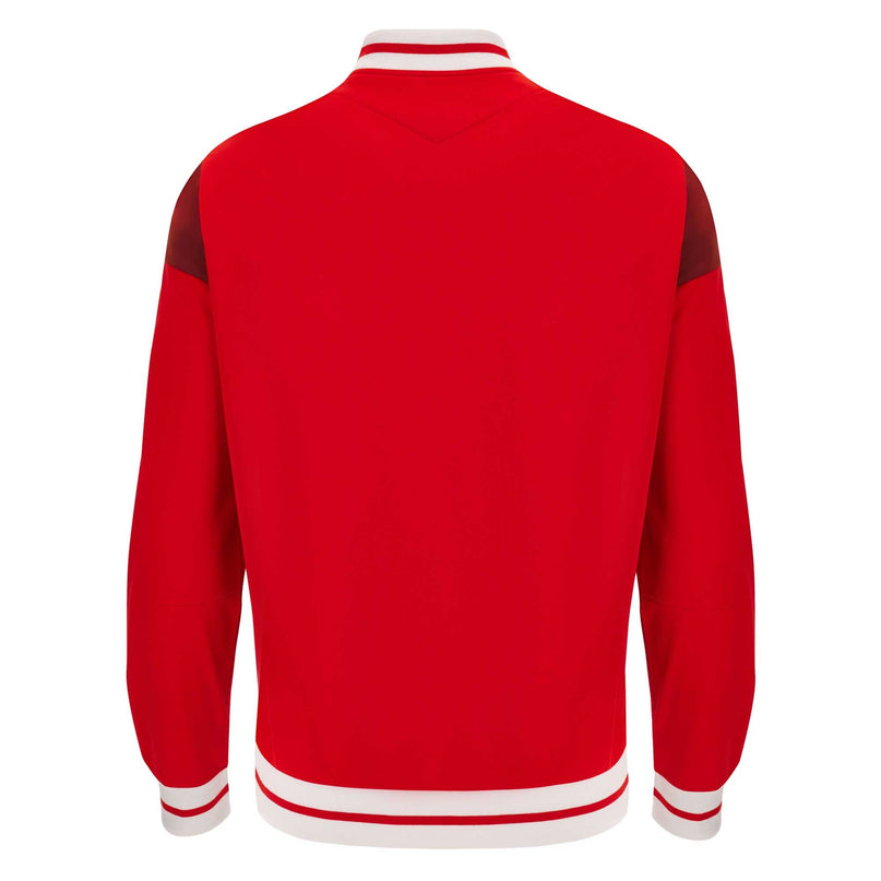 Macron Men's Wales Rugby Anthem Jacket 23/24 - Red |Jacket | WRU Macron 23/24 | Absolute Rugby