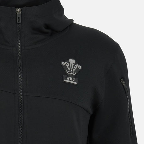 Macron Men's Wales Rugby Athleisure Hooded Jacket | | WRU Macron 23/24 | Absolute Rugby
