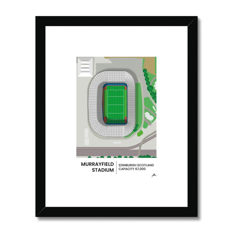 Murrayfield Framed & Mounted Print |Fine art | Prodigi | Absolute Rugby