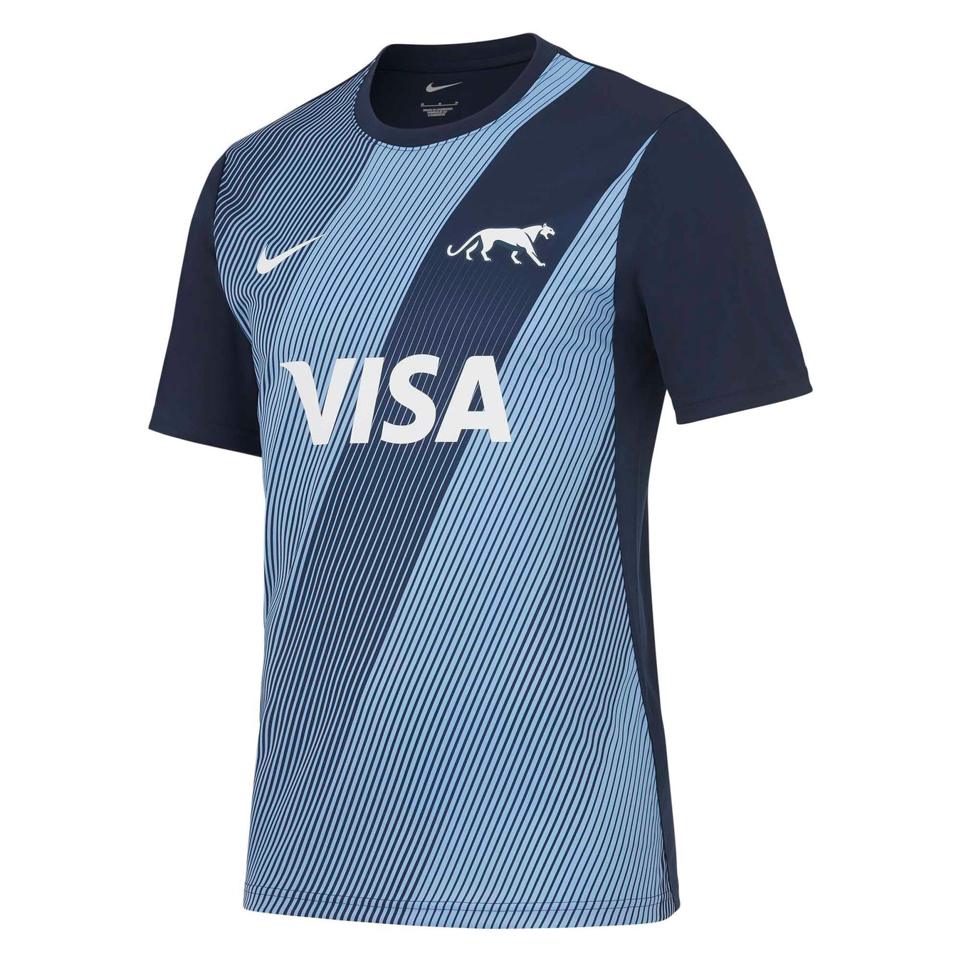 Nike Men's Argentina Rugby Pre-Match Jersey 23/24 - Obsidian |Warm up Jersey | UAR Nike RWC2023 | Absolute Rugby