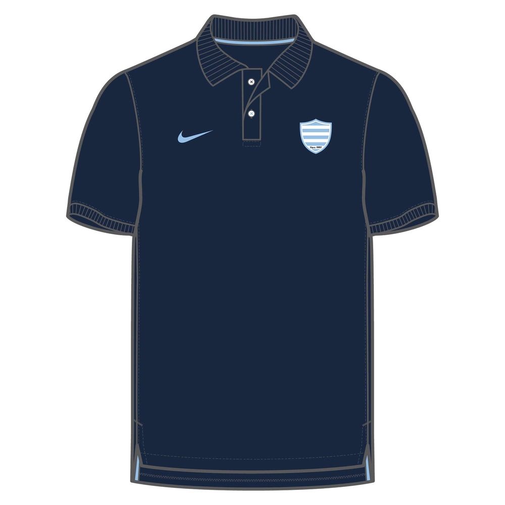 Nike Men's Racing 92 Heritage Pique Polo 23/24 - Obsidian – Absolute Rugby