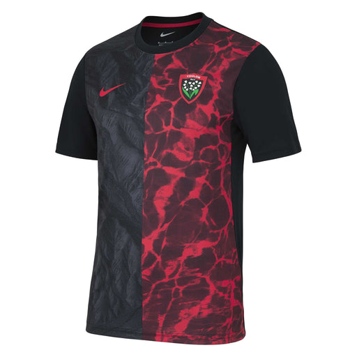 Nike Men's RC Toulon Rugby Pre-Match Shirt 23/24 - Black |Warm up Jersey | Nike Toulon | Absolute Rugby