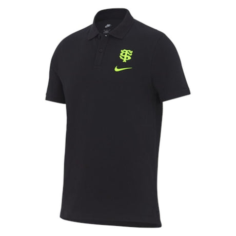 Nike Men's Stade Toulousain VP Pique Polo 23/24 - Black |Polo Shirt | Nike Toulouse | Absolute Rugby