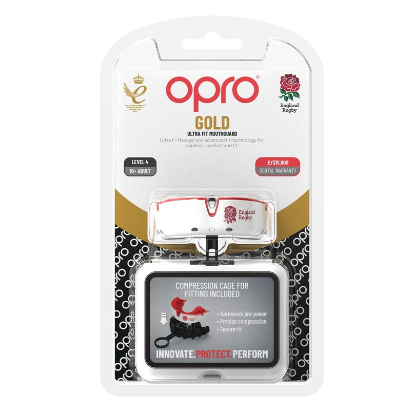 OPRO Self - Fit Adult Gold Mouthguard -England RFU |Mouthguard | Opro | Absolute Rugby