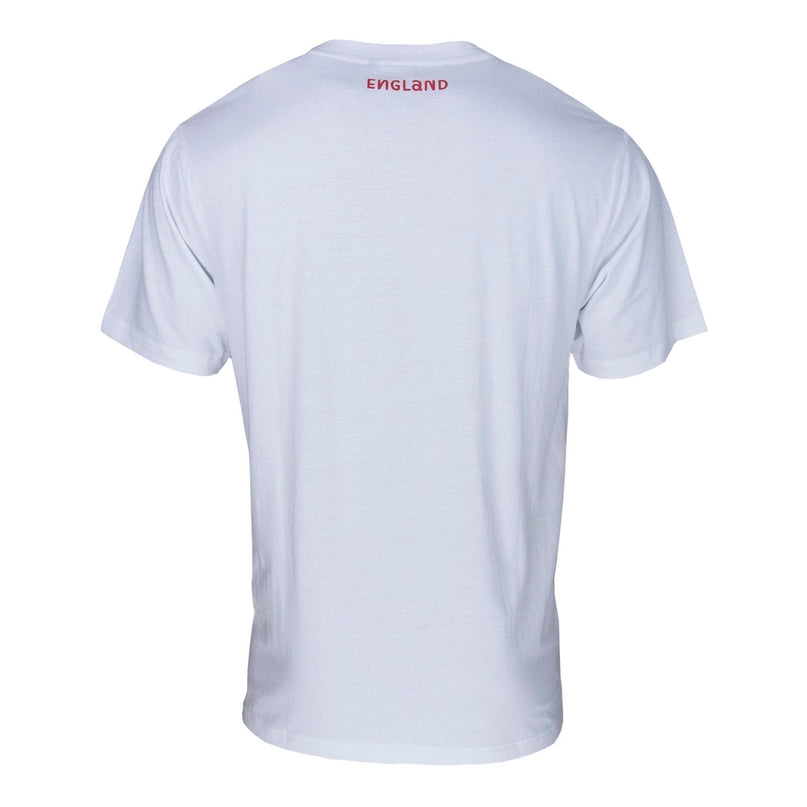 Rugby World Cup 2023 England Stripe T-Shirt - White |T-Shirt | RWC 2023 Supporter Collection | Absolute Rugby