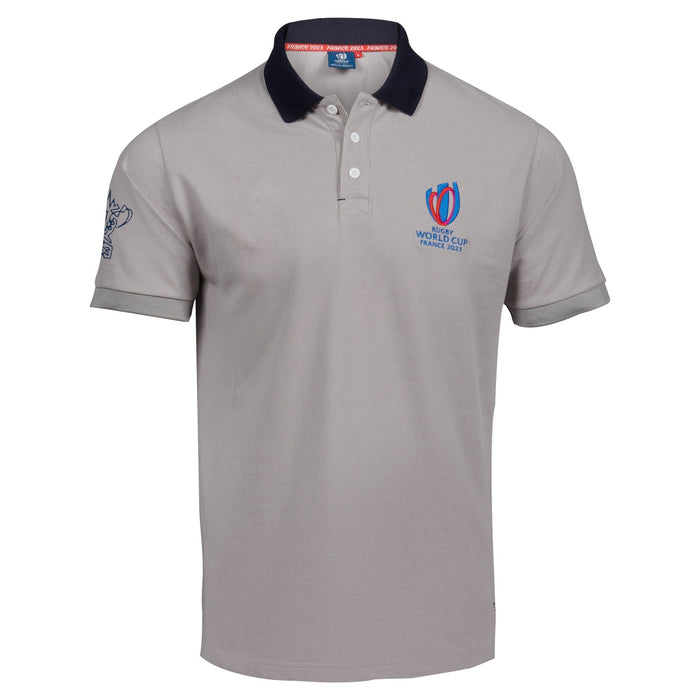 Rugby World Cup 2023 Logo Polo - Grey |Polo | Rugby World Cup Collection | Absolute Rugby