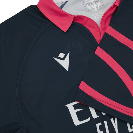 Rugby World Cup 2023 Match Official Referee Replica Jersey - Navy |Referee Jersey | Macron RWC 2023 | Absolute Rugby