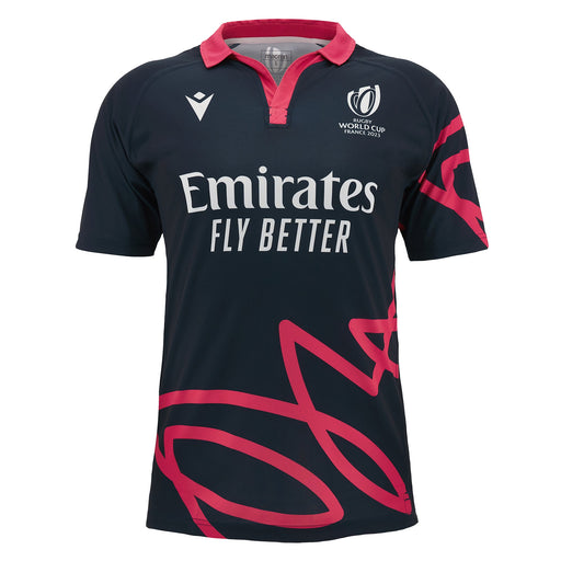 Rugby World Cup 2023 Match Official Referee Replica Jersey - Navy |Referee Jersey | Macron RWC 2023 | Absolute Rugby