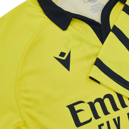 Rugby World Cup 2023 Match Official Referee Replica Jersey - Yellow |Referee Jersey | Macron RWC 2023 | Absolute Rugby