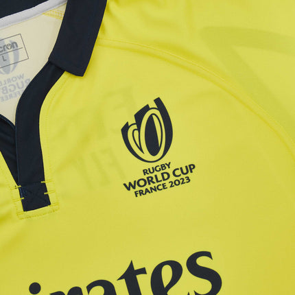 Rugby World Cup 2023 Match Official Referee Replica Jersey - Yellow |Referee Jersey | Macron RWC 2023 | Absolute Rugby