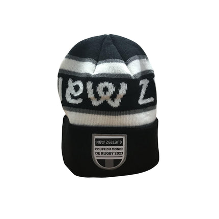Rugby World Cup 2023 New Zealand Beanie - Black |Beanie | RWC 2023 Supporter Collection | Absolute Rugby