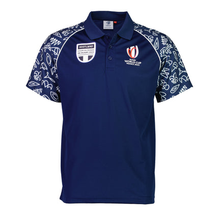 Rugby World Cup 2023 Scotland Polo - Navy |Polo | RWC 2023 Supporter Collection | Absolute Rugby