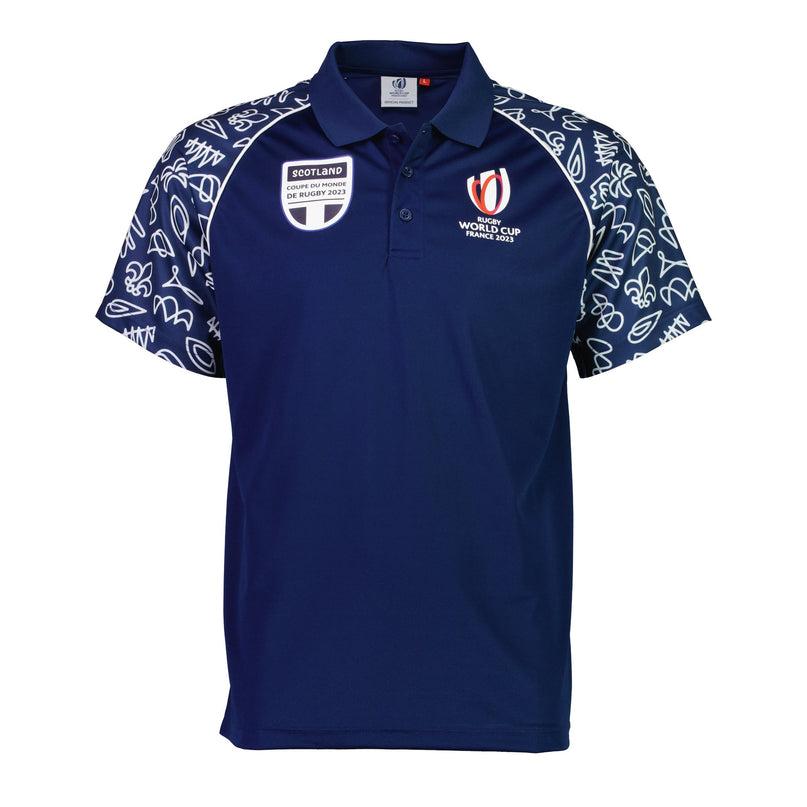 Rugby World Cup 2023 Scotland Polo - Navy |Polo | RWC 2023 Supporter Collection | Absolute Rugby