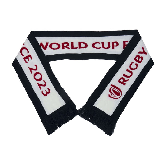 Rugby World Cup 2023 Script Scarf - White |Scarf | Rugby World Cup Collection | Absolute Rugby