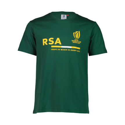 Rugby World Cup 2023 South Africa Supporter T-Shirt - Bottle Green |T-Shirt | RWC 2023 Supporter Collection | Absolute Rugby