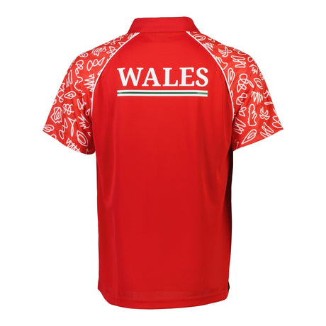 Rugby World Cup 2023 Wales Polo - Red |Polo | RWC 2023 Supporter Collection | Absolute Rugby