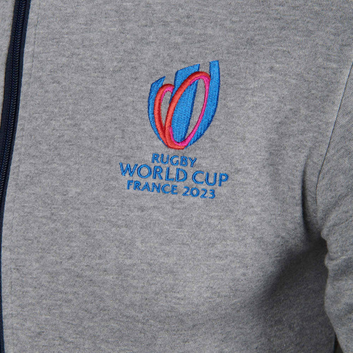 Rugby World Cup 2023 Women's Zip Up Hoody - Grey |Women's Hoody | Rugby World Cup Collection | Absolute Rugby