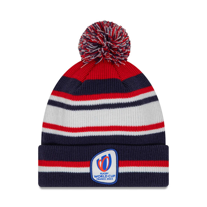 RWC 2023 x New Era Stripe Beanie - Navy |Beanie | New Era | Absolute Rugby