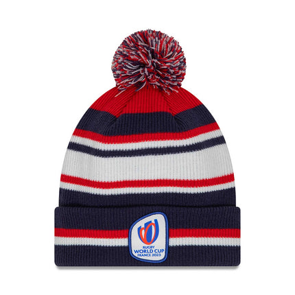 RWC 2023 x New Era Stripe Beanie - Navy |Beanie | New Era | Absolute Rugby