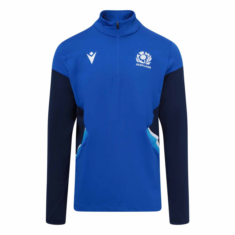 Scotland Rugby 1/4 Zip Softshell 22/23 |Jacket | Macron SRU | Absolute Rugby