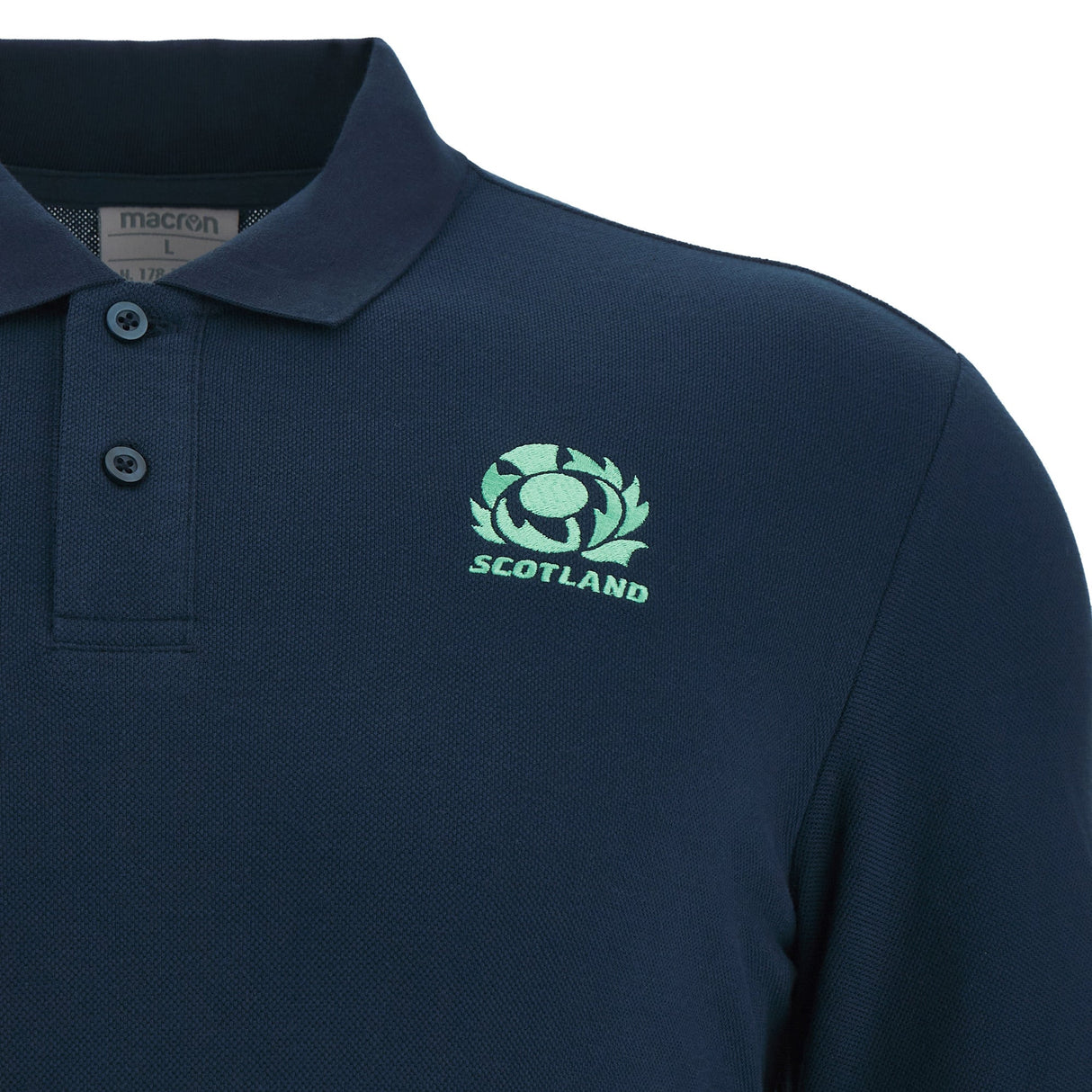 Scotland Rugby Cotton Leisure Polo 22/23 |Polo Shirt | Macron SRU | Absolute Rugby
