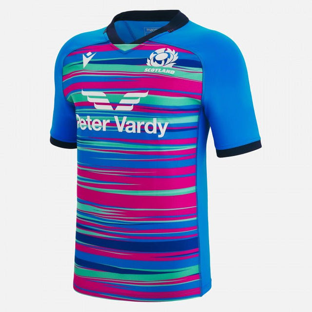 Scotland Rugby Kid's Training Jersey 22/23 - Royal |Kids Training Jersey | Macron SRU | Absolute Rugby