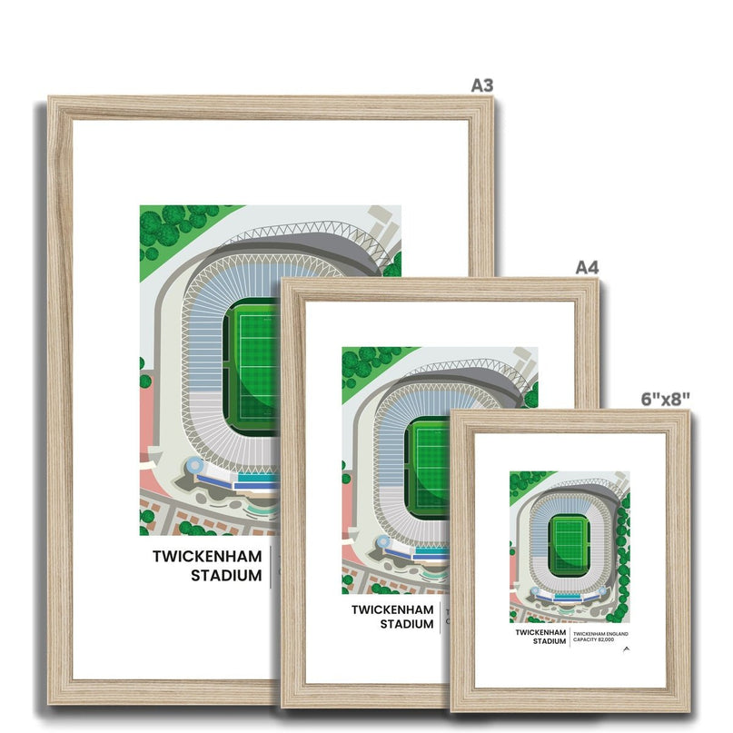 Twickenham Stadium Framed & Mounted Print |Fine art | Prodigi | Absolute Rugby