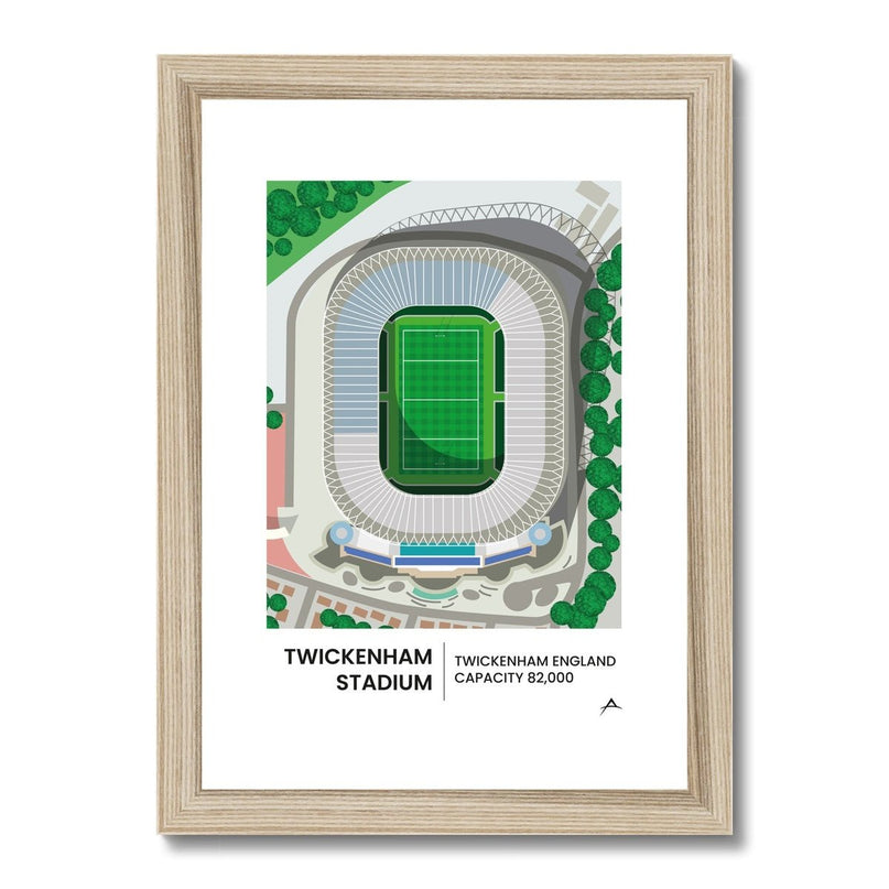 Twickenham Stadium Framed & Mounted Print |Fine art | Prodigi | Absolute Rugby