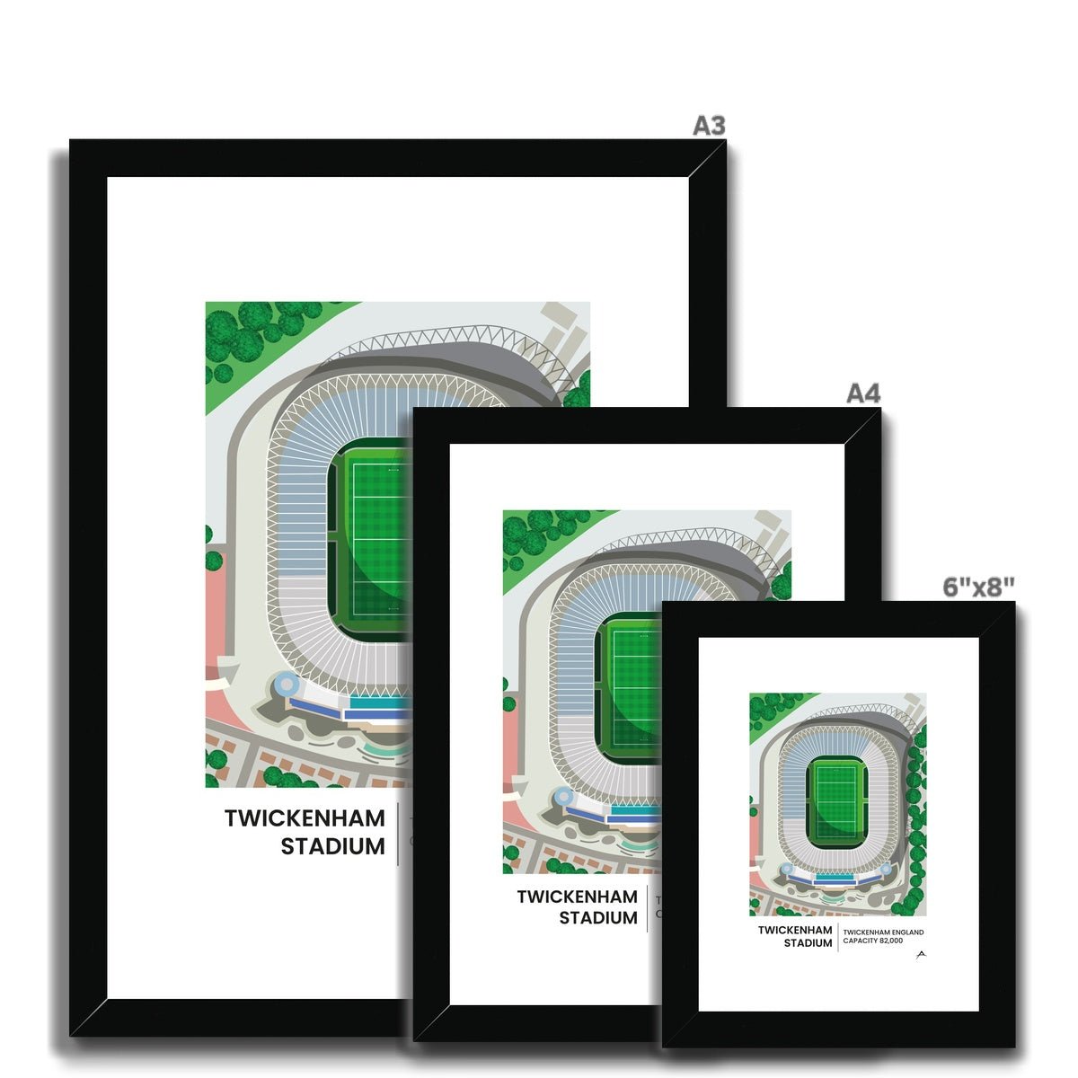 Twickenham Stadium Framed & Mounted Print |Fine art | Prodigi | Absolute Rugby
