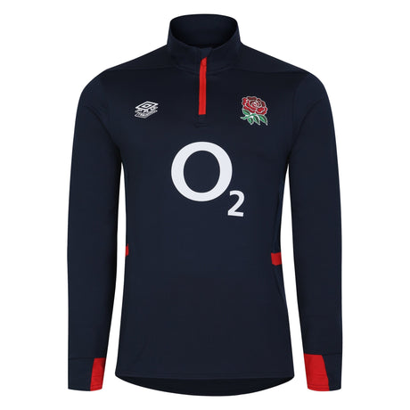 Umbro Junior England Rugby Mid layer Top 23/24 - Navy |Kids Outerwear | Umbro RFU | Absolute Rugby