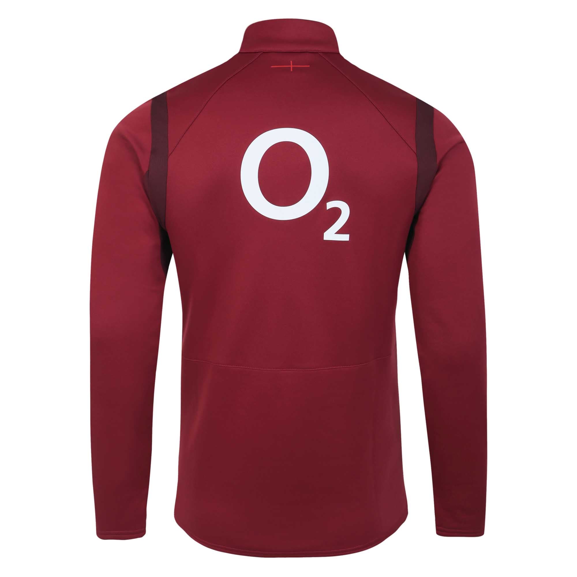 Umbro Men's England Rugby 1/2 Zip Fleece 23/24 - Red