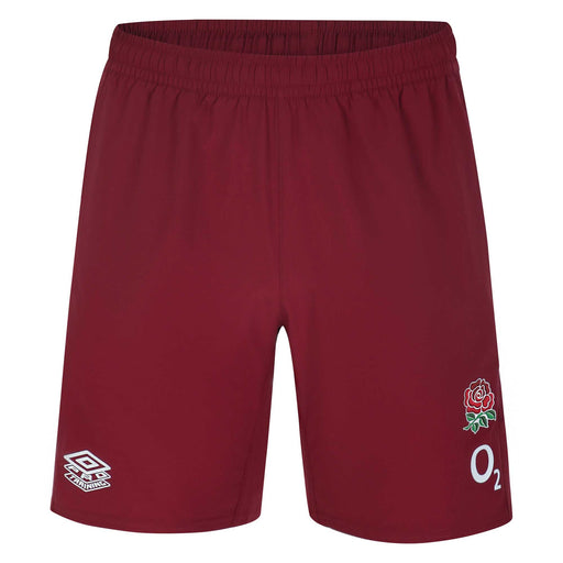 Umbro Men's England Rugby Gym Shorts 23/24 - Red |Shorts | Umbro RFU | Absolute Rugby