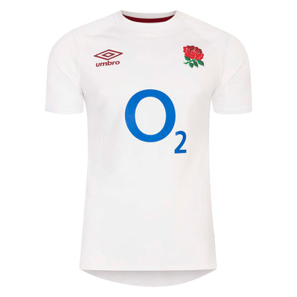 Umbro Men's England Rugby Home Replica Jersey 23/24 - White |Replica Jersey | Umbro RFU | Absolute Rugby