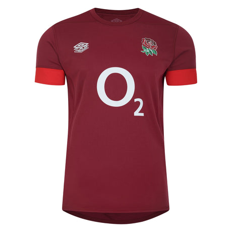 Umbro Men's England Rugby Relaxed Training Jersey 23/24 - Red |Training Jersey | Umbro RFU | Absolute Rugby