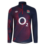 Umbro Men's England Rugby Warm Up Mid Layer 23/24 - Navy |Outerwear | Umbro RFU | Absolute Rugby