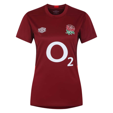 Umbro Women's England Rugby Gym T-Shirt 23/24 - Red |Women's T-Shirt | Umbro RFU | Absolute Rugby