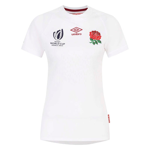 Umbro Women's England Rugby World Cup 2023 Home Replica Jersey - White |RWC2023 Replica Shirt | England Umbro RWC2023 | Absolute Rugby