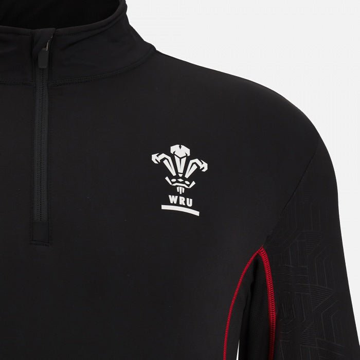 Wales Rugby 1/4 Zip Softshell Performance Top 22/23 |Outerwear | Macron WRU | Absolute Rugby