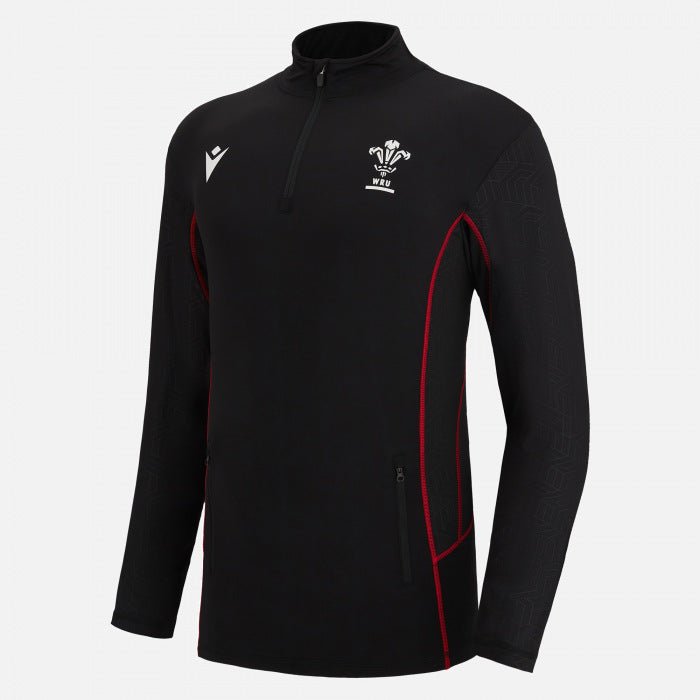 Wales Rugby 1/4 Zip Softshell Performance Top 22/23 |Outerwear | Macron WRU | Absolute Rugby