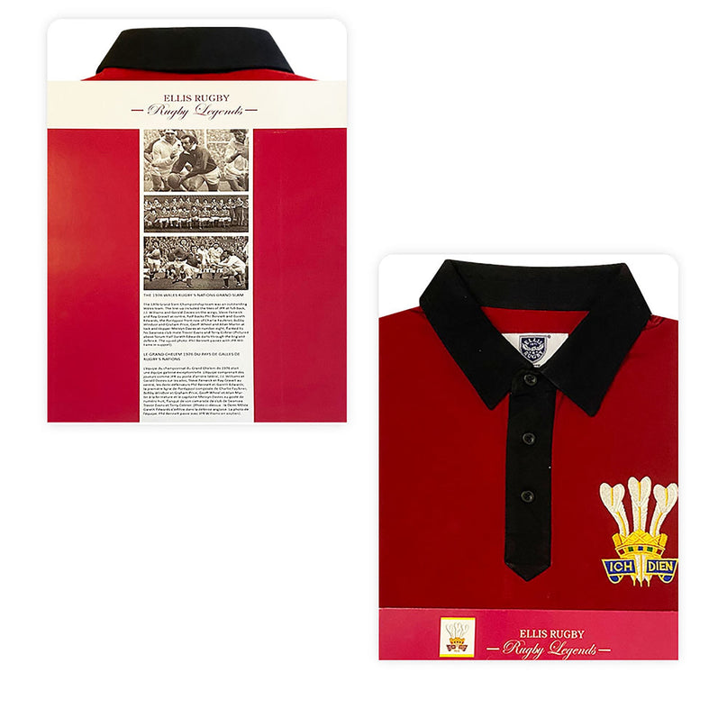 Wales Rugby 1976 Grand Slam Polo Shirt |Polo Shirt | Ellis Rugby | Absolute Rugby