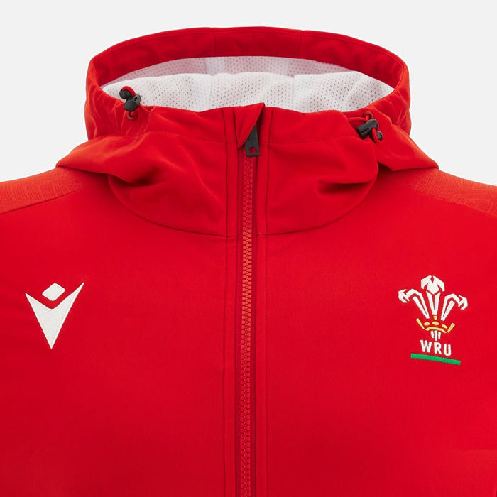Wales Rugby Anthem Jacket 22-23 - Red |Outerwear | Macron WRU | Absolute Rugby
