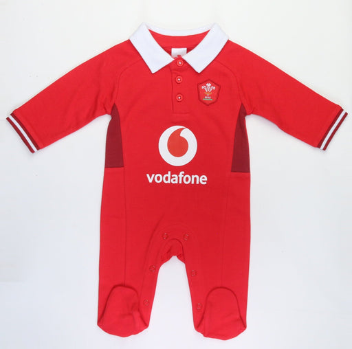 Wales Rugby Infant Sleepsuit 23/24 |Infants | Brecrest | Absolute Rugby