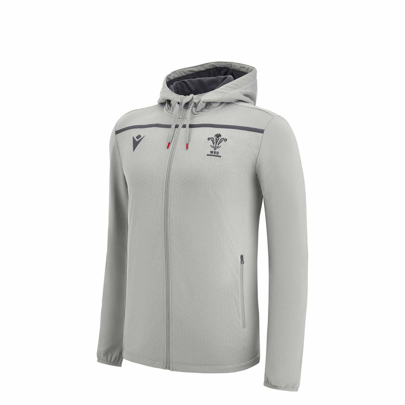 Wales Rugby Kids Full Zip Travel hoody 22/23 |Kids Hoody | Macron WRU | Absolute Rugby