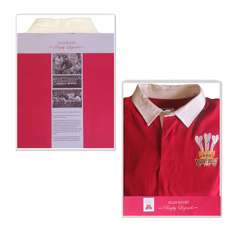 Wales Rugby Shirt 1976 Grand Slam |Rugby Jersey | Ellis Rugby | Absolute Rugby